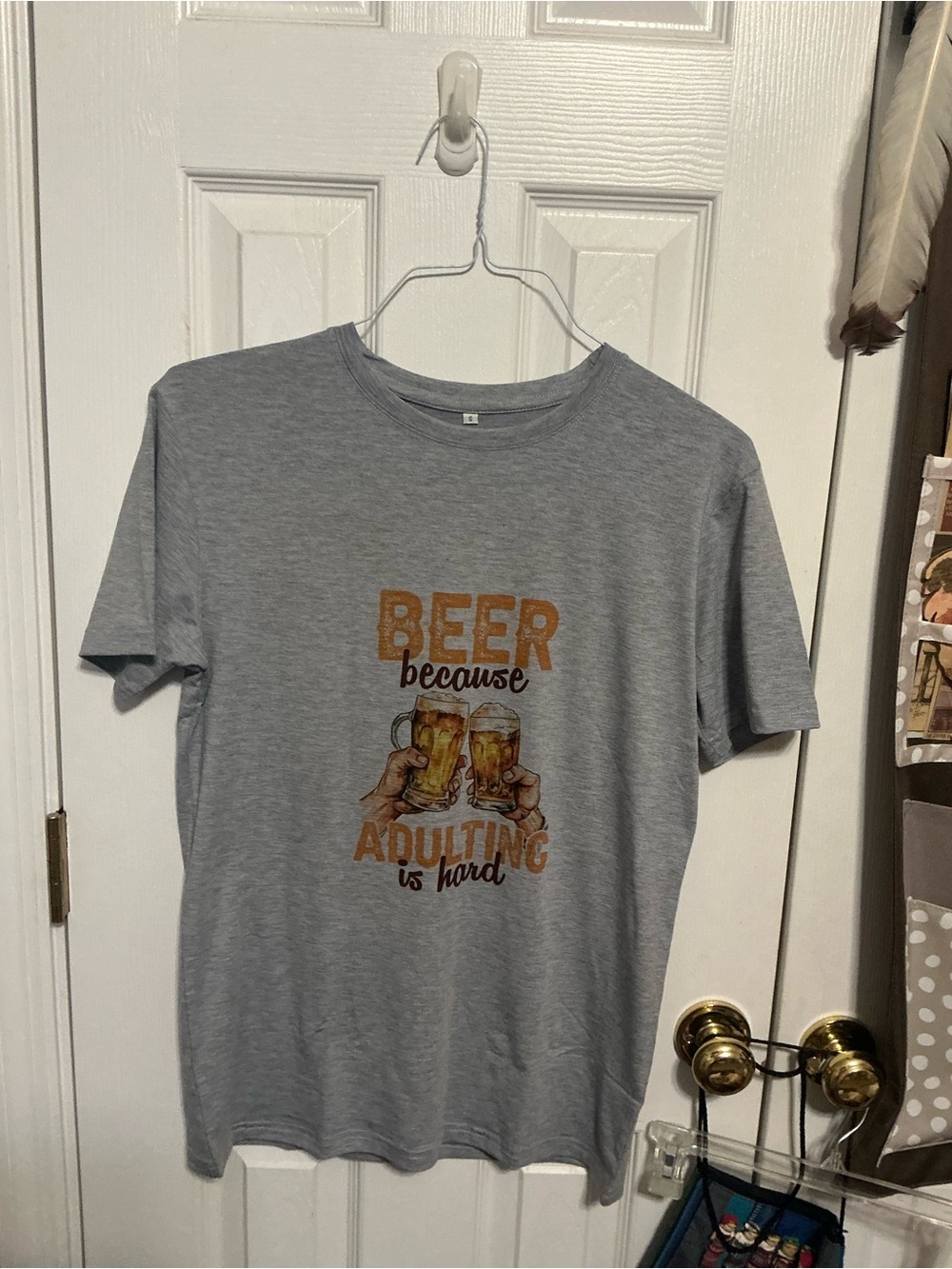 Cricut White Short-Sleeve Fishing Graphic Tee, hand pressed!